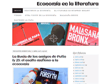 Tablet Screenshot of economiaenlaliteratura.com